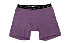 Load image into Gallery viewer, Toni Marlow Clothing Underwear T.O.M. (Time Of Month) Boxer Briefs - Bamboo Period Underwear Boysen Berry Purple / 2XS
