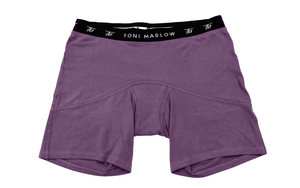 Toni Marlow Clothing Underwear T.O.M. (Time Of Month) Boxer Briefs - Bamboo Period Underwear Boysen Berry Purple / 2XS