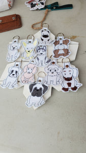 Dog keychain