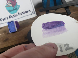 Purple Blue Colorshift handmade watercolor paint 3ml full pan