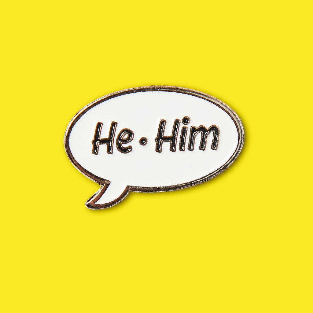 Pronouns Pin: He/Him - urBasics