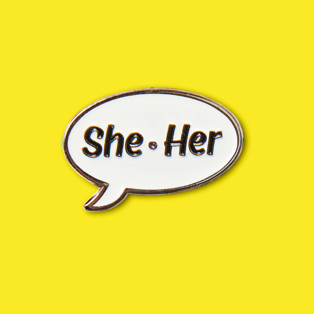 Pronouns Pin: She/Her - urBasics