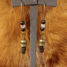 Load image into Gallery viewer, Young Skunk Paw Earrings - *REAL BONE*
