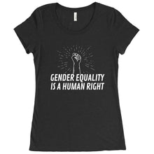Load image into Gallery viewer, Gender Equality is a Human Right Fitted T-Shirt
