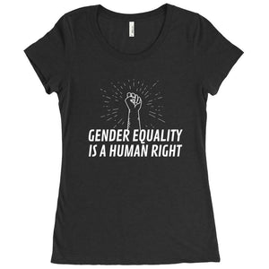 Gender Equality is a Human Right Fitted T-Shirt
