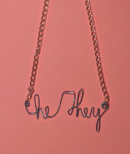 Load image into Gallery viewer, She/They Talisman Necklace - Blue
