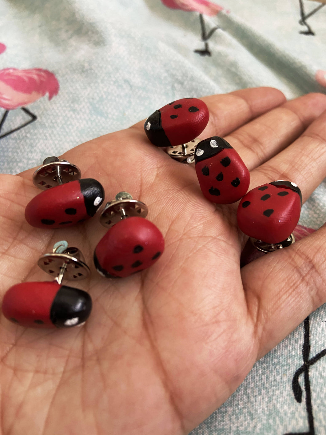 Ladybug pins