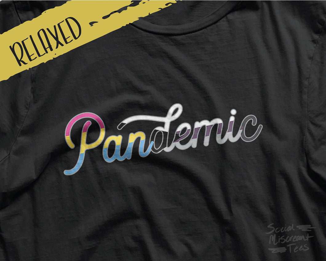 Pandemic Relaxed Fit Tee | Panromantic/Pansexual Pride | Demiromantic/Demisexaul Pride | LGBTQ+ Shirts