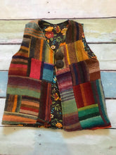 Load image into Gallery viewer, size 7 patchwork wool vest
